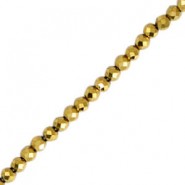 Hematite Perlen Facett 2mm Gold